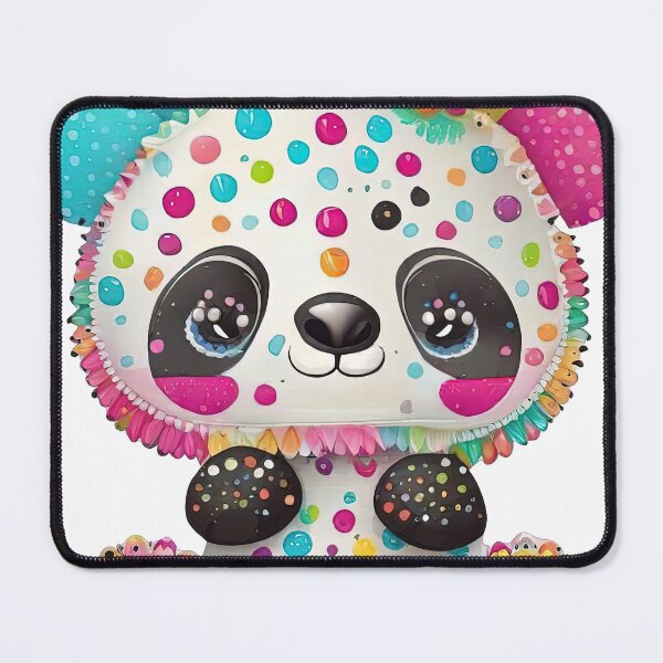 Item preview, Cute little panda made from rainbow-colored ink drops, very pretty! designed and sold by Natcharee.