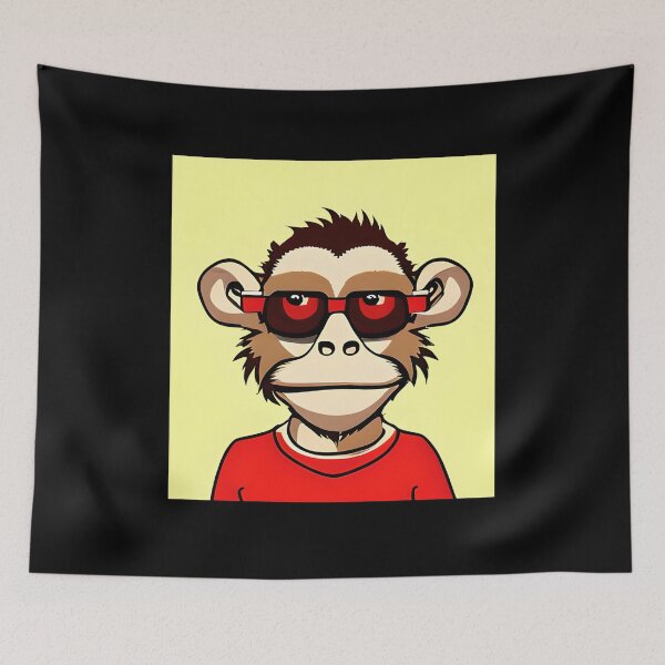 Item preview, Red Monkey designed and sold by ShilpyDesign.
