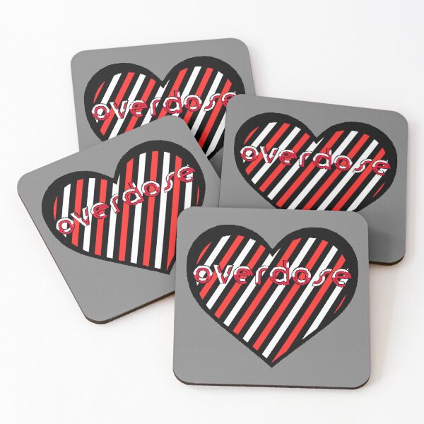 Item preview, love overdose awareness bliss kaif keif heart abstract designed and sold by 4rpixs.