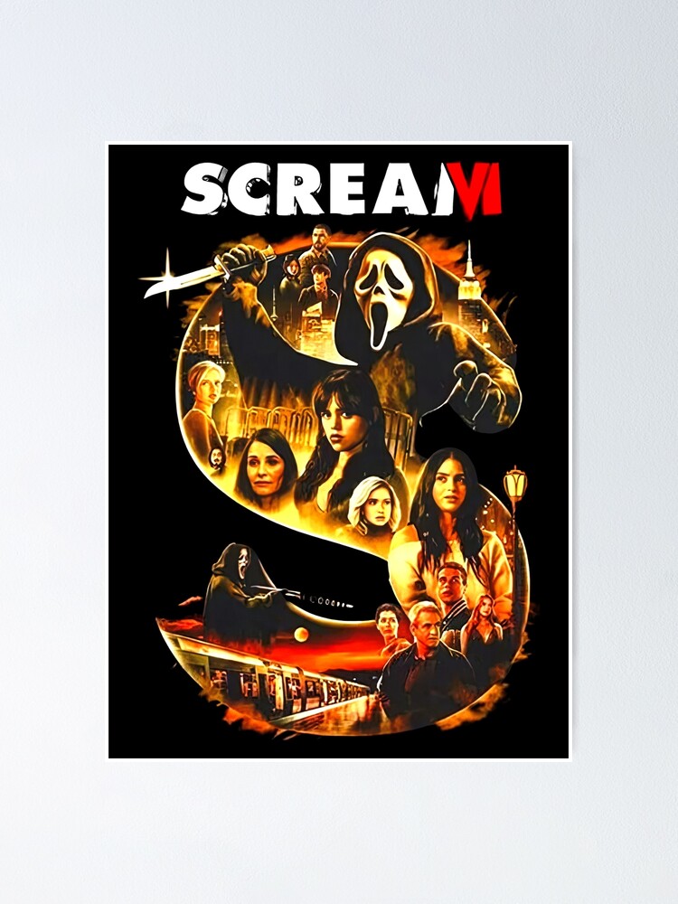 Scream VI Poster Shirt Scream 6 Tshirt Official Poster 2023 Cast