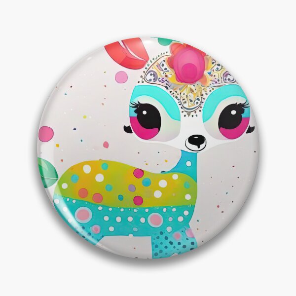 Item preview, A cute little deer made from rainbow-colored ink drops is so pretty! designed and sold by Natcharee.