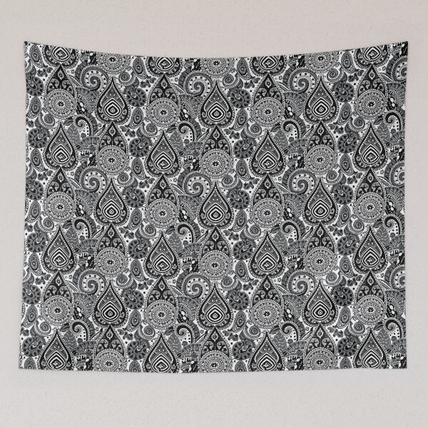 Item preview, Paisley Pattern - Black and White - No. 4 designed and sold by Witty-Whimsy.