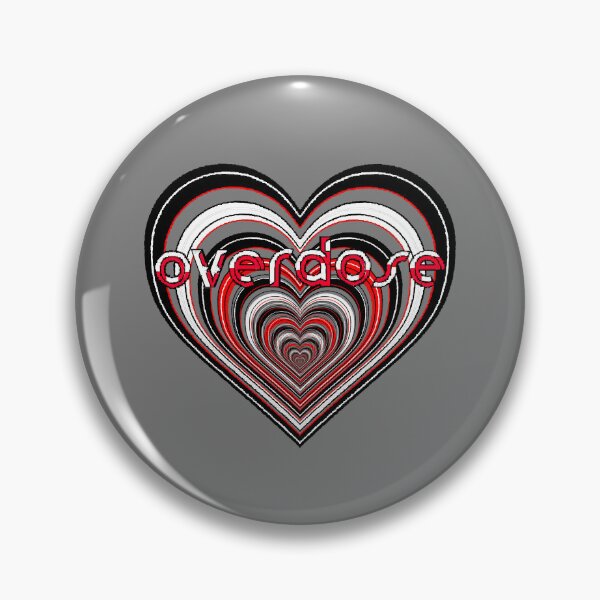 Item preview, love overdose awareness bliss kaif keif heart abstract designed and sold by 4rpixs.