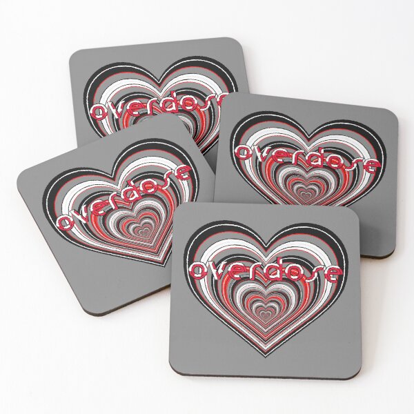 Item preview, love overdose awareness bliss kaif keif heart abstract designed and sold by 4rpixs.