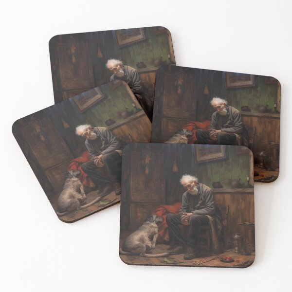 Item preview, OLD MAN AND DOG designed and sold by Ai-TOUCH.