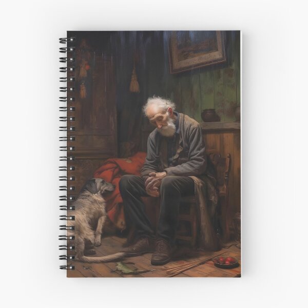 Item preview, OLD MAN AND DOG designed and sold by Ai-TOUCH.