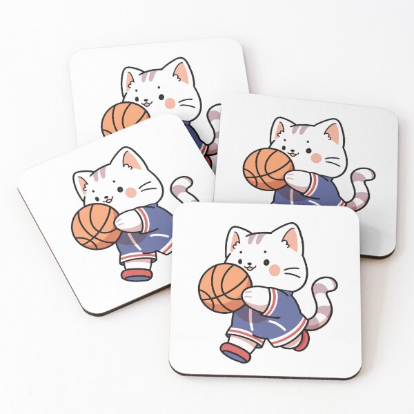 Item preview, Cute cat playing basketball designed and sold by Tarroi.