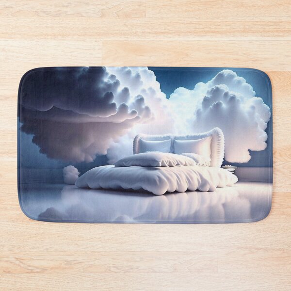 Item preview, A white bedroom with big bed in the clouds designed and sold by m-y-A-I-A-R-T-.