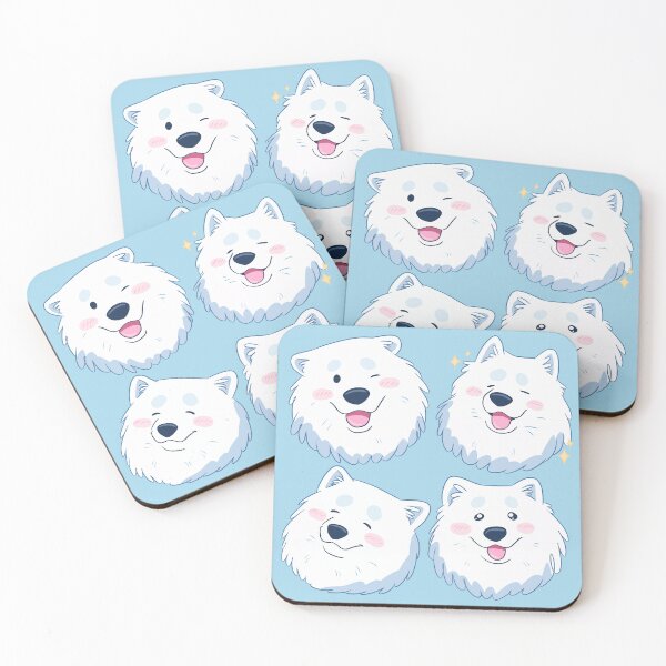 Item preview, Cute samoyed dog face designed and sold by Yaragold.