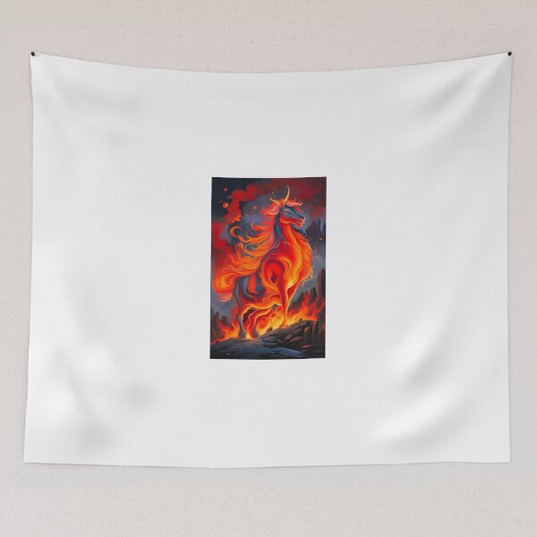 Item preview, Fire unicorn. designed and sold by KorArtStudio.