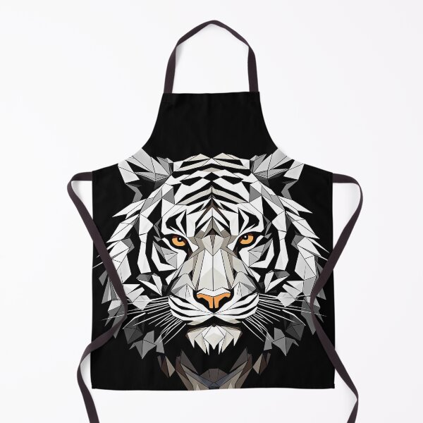 Item preview, White Tiger in low polygons designed and sold by MagicColorPrint.