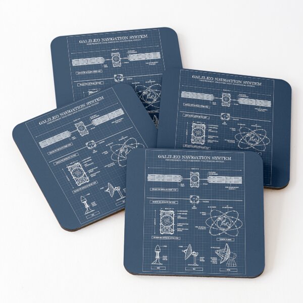 Item preview, Galileo Navigation System. Vertical (Navy - Blueprint) designed and sold by BGALAXY.