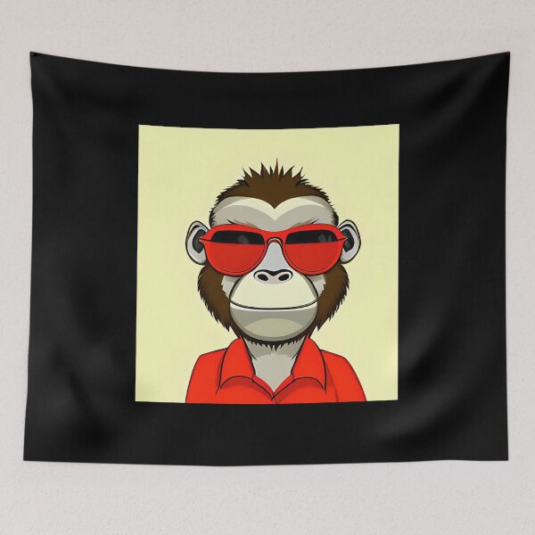 Item preview, Red Monkey designed and sold by ShilpyDesign.