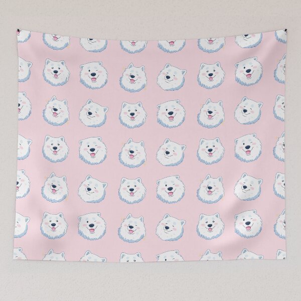 Item preview, Cute funny samoyed dog face pack designed and sold by Yaragold.