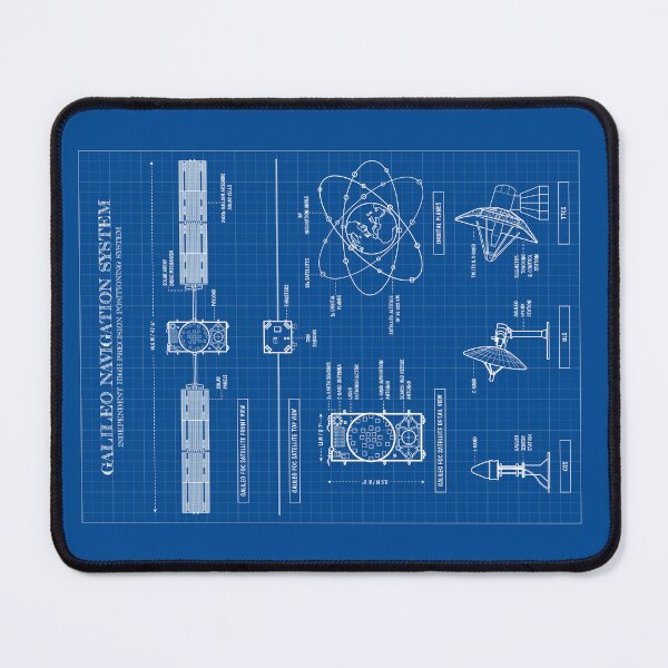Item preview, Galileo Navigation System (Vertical Blueprint) designed and sold by BGALAXY.