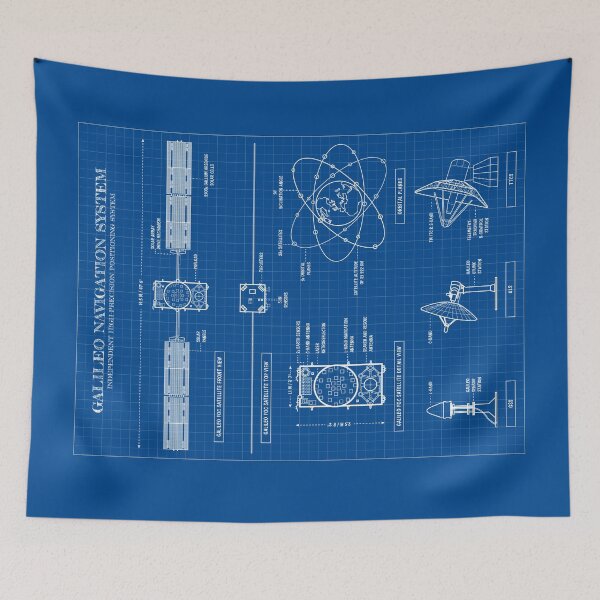 Item preview, Galileo Navigation System (Vertical Blueprint) designed and sold by BGALAXY.