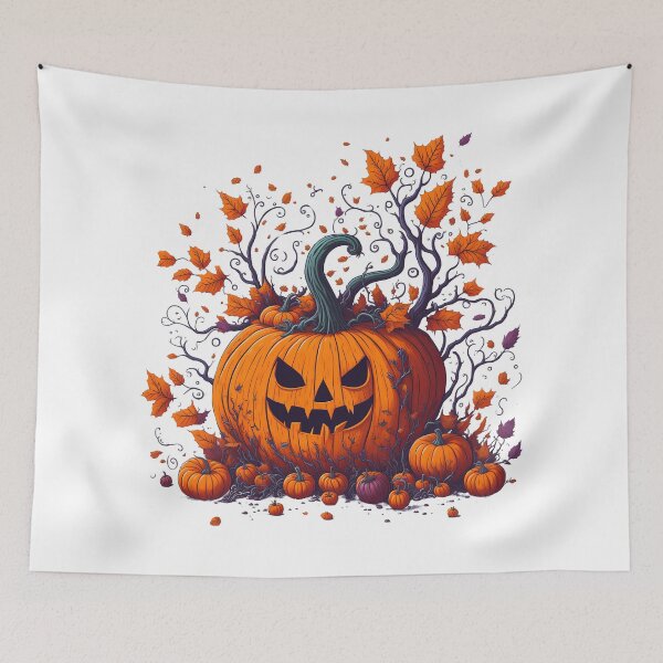 Item preview, Pumpkins are round, big and have beautiful leaves. designed and sold by Natcharee.