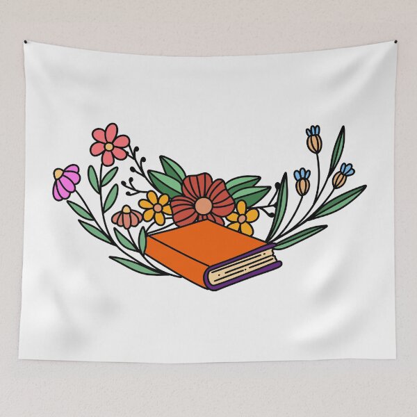 Item preview, Flowers and books designed and sold by joyandart31.