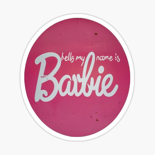 Barbie Custom Name Sticker Sheet