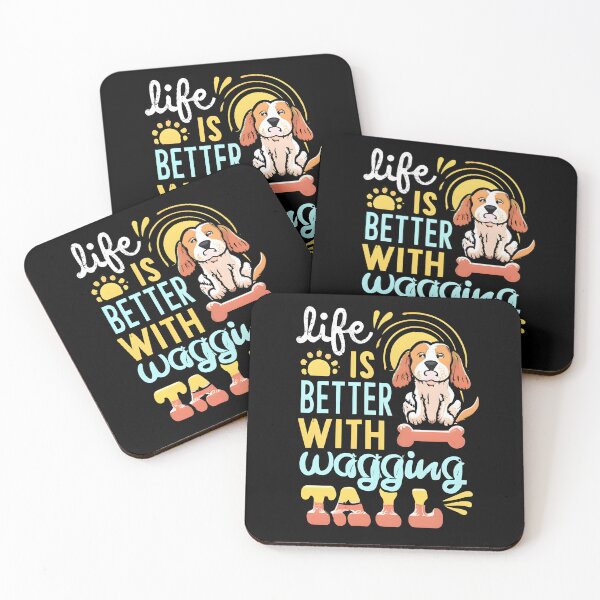 Item preview, Life is better with a wagging tail,Tail-Wagging Bliss, funny dog, dog lover gift. designed and sold by im9creative.