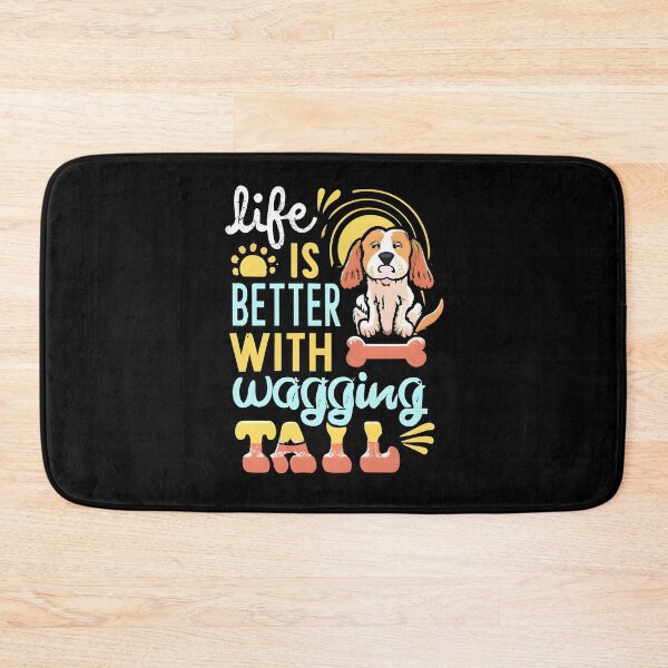 Item preview, Life is better with a wagging tail,Tail-Wagging Bliss, funny dog, dog lover gift. designed and sold by im9creative.