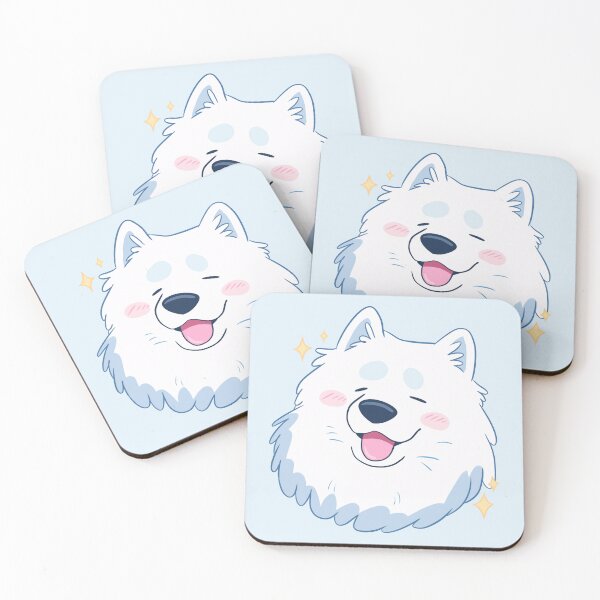Item preview, Cute cartoon samoyed dog face  designed and sold by Yaragold.