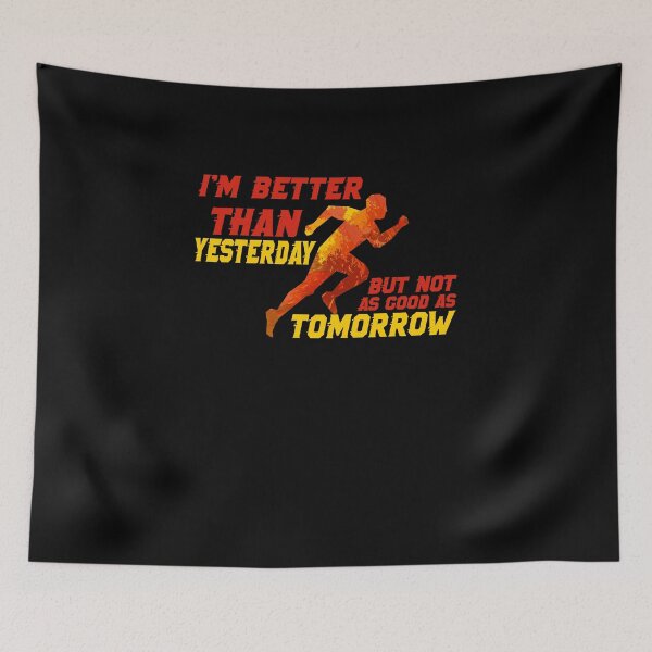 Item preview, Im better than Yetserday | cross country shirt | cross country gift | marathon gift | track and field gifts | running shirt | cross country coach | gift for runner designed and sold by Kreature Look.