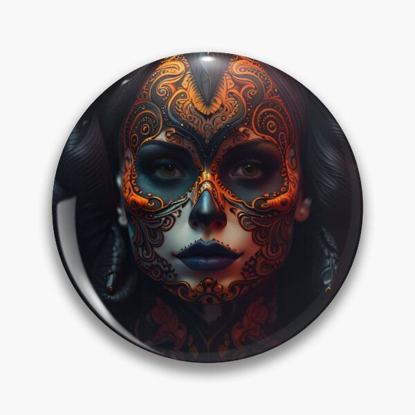 Item preview, Halloween sugar skull designed and sold by AlPhred.