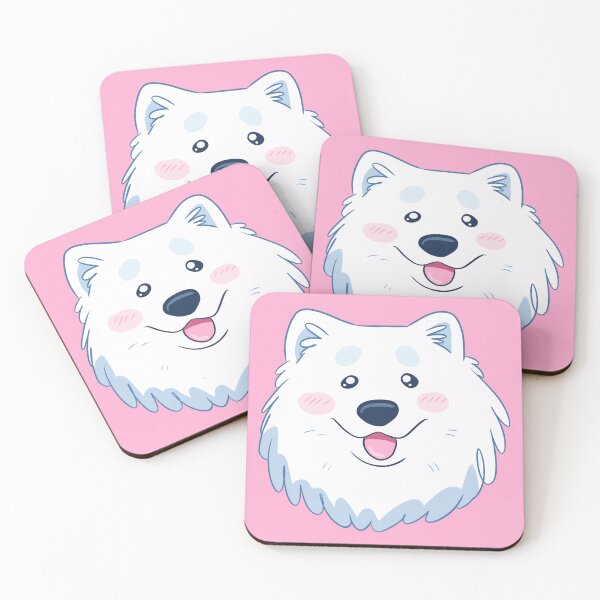 Item preview, Cute cartoon samoyed dog face  designed and sold by Yaragold.