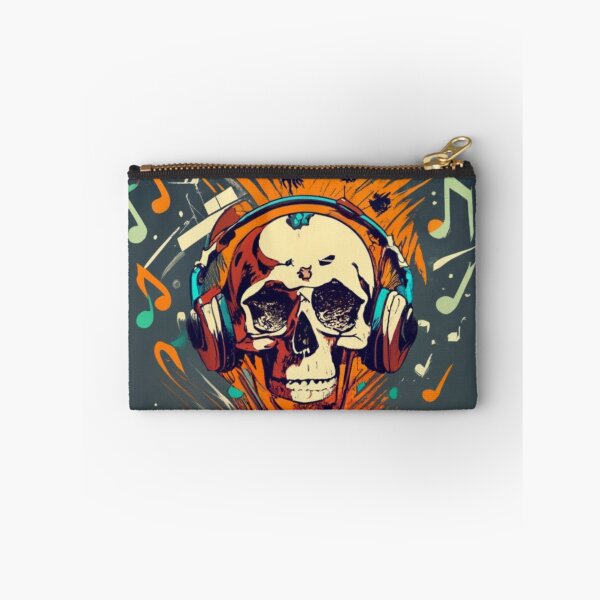 Item preview, skeleton head with exploding 3 notes, halloween designed and sold by rayo-art.