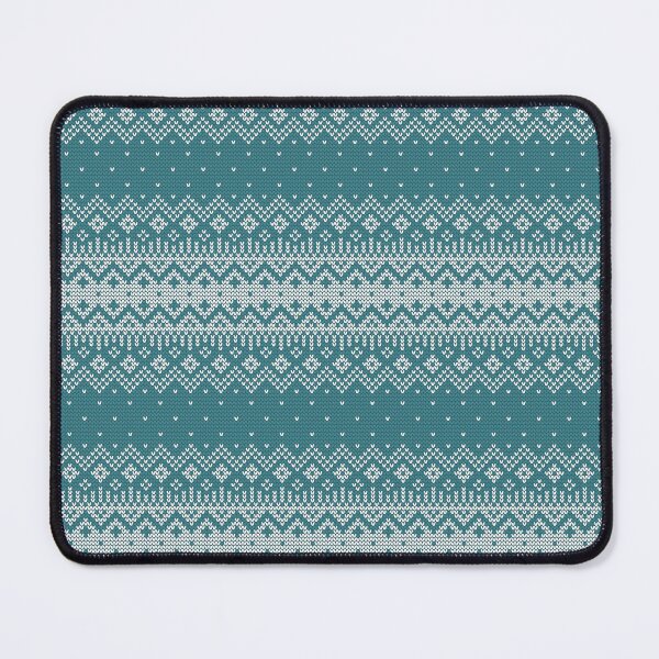 Item preview, Knitted Teal Christmas Pattern designed and sold by Enrika.