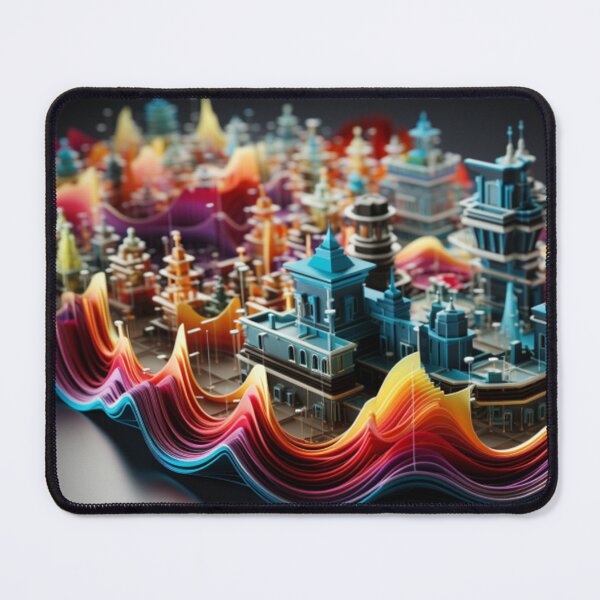 Item preview, Wave Town - Colorful border town designed and sold by shakespeare1212.