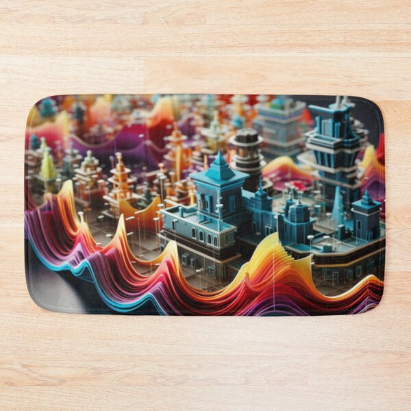 Item preview, Wave Town - Colorful border town designed and sold by shakespeare1212.