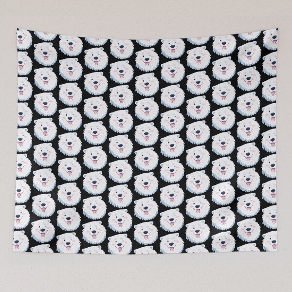 Item preview, Cute cartoon samoyed dog face  designed and sold by Yaragold.