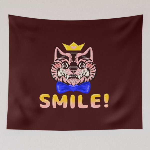 Item preview, smile funny tiger japanese style designed and sold by La Loca.