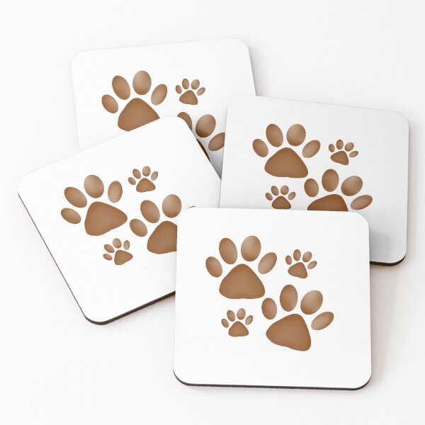Item preview, paws emoji emotional support animal brown mud print paw designed and sold by DesignYourWaystore.