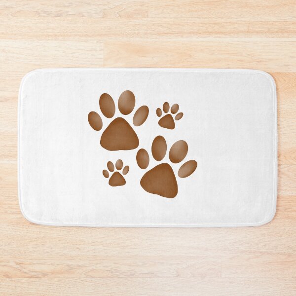 Item preview, paws emoji emotional support animal brown mud print paw designed and sold by DesignYourWaystore.