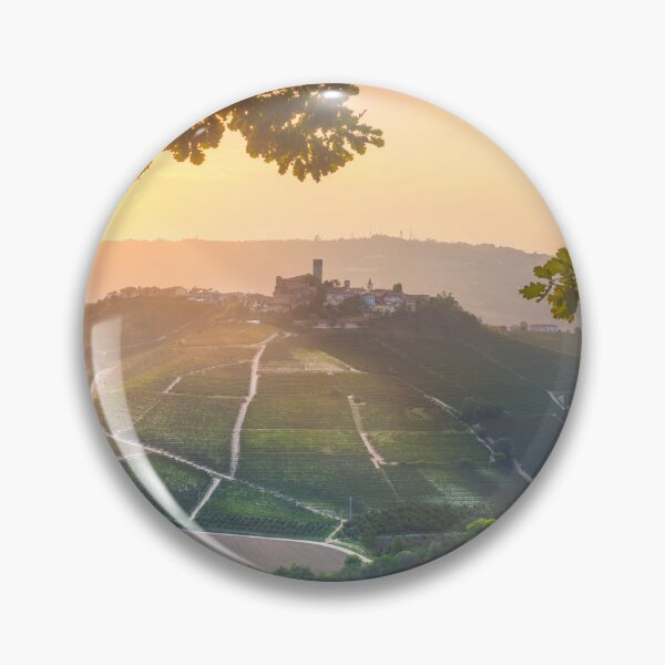 Item preview, Langhe vineyards, Castiglione Falletto village and a tree as a frame designed and sold by Stefano Orazzini.