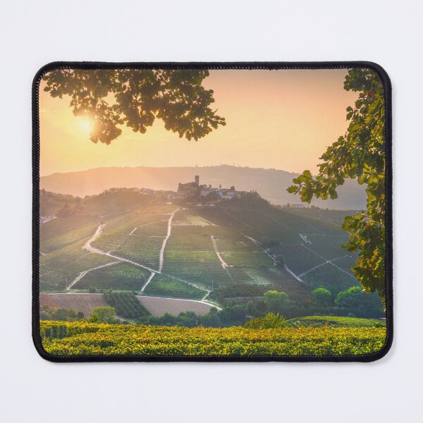 Item preview, Langhe vineyards, Castiglione Falletto village and a tree as a frame designed and sold by Stefano Orazzini.
