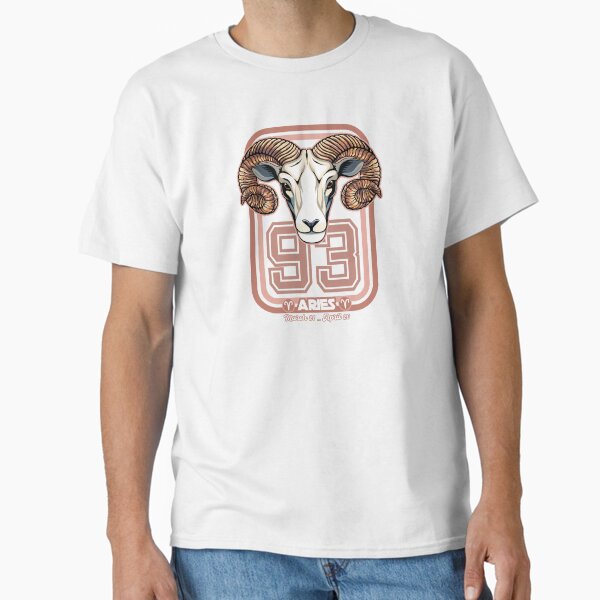 Aries Born in 1993 Zodiac star sign horoscope Astrology Classic T-Shirt