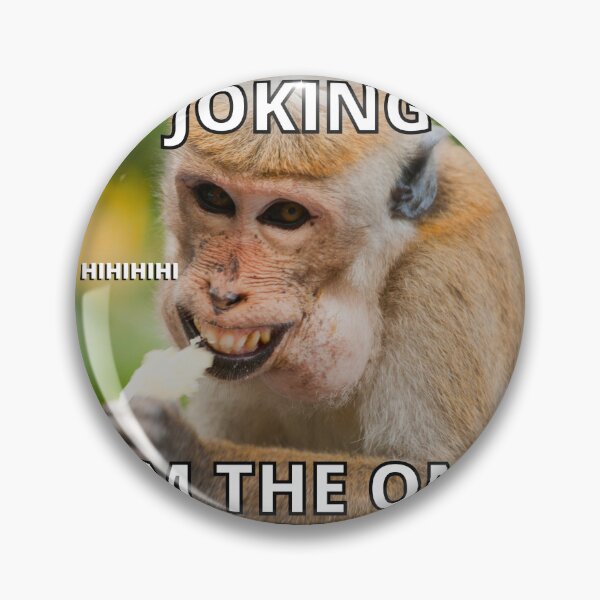 Item preview, Brown monkey Funny Meme Square designed and sold by Dorcas89.
