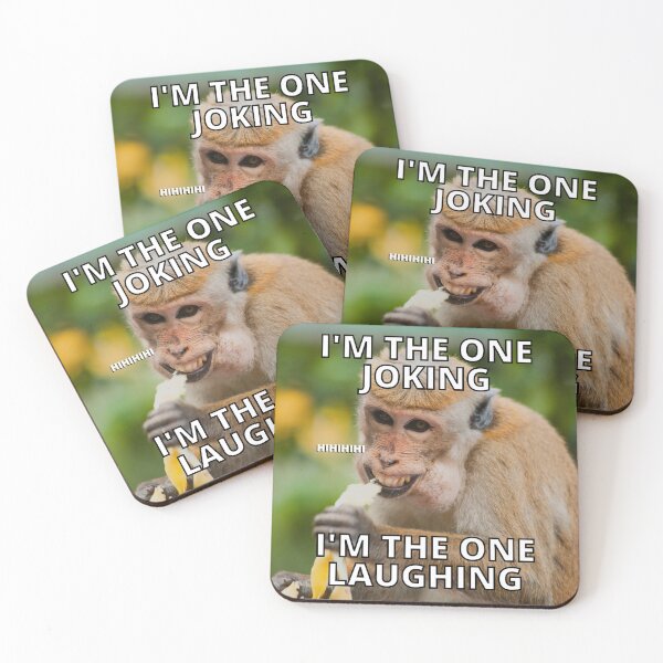 Item preview, Brown monkey Funny Meme Square designed and sold by Dorcas89.