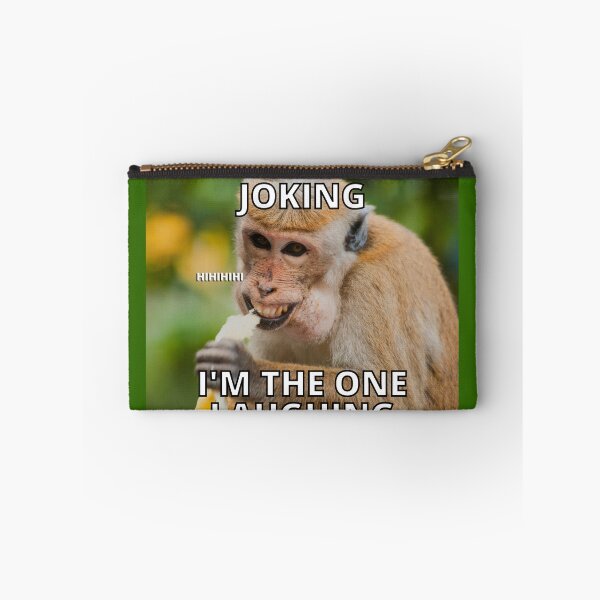 Item preview, Brown monkey Funny Meme Square designed and sold by Dorcas89.