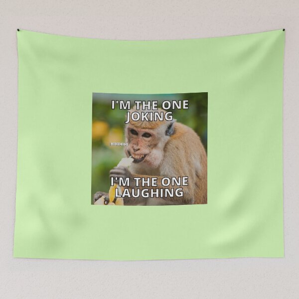 Item preview, Brown monkey Funny Meme Square designed and sold by Dorcas89.