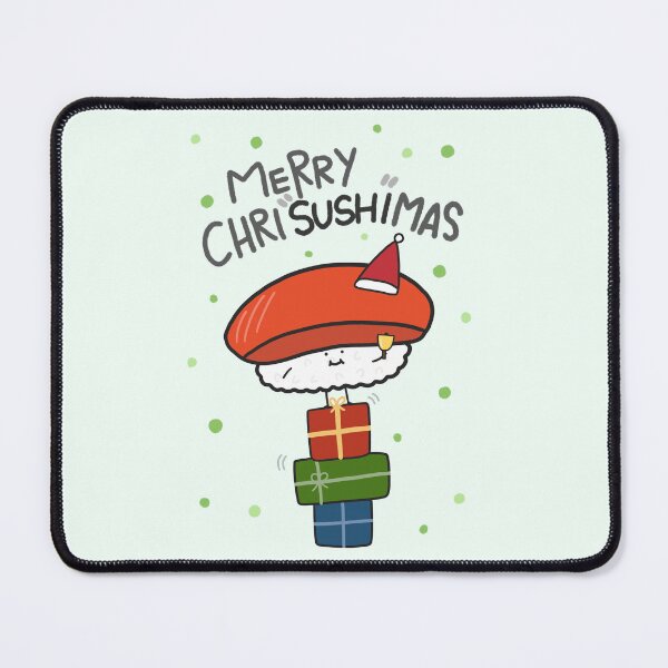 Item preview, Merry Chrisushimas Funny Sushi Lover Christmas Art Logo Cute Kawaii Animte designed and sold by Marinaaa010.