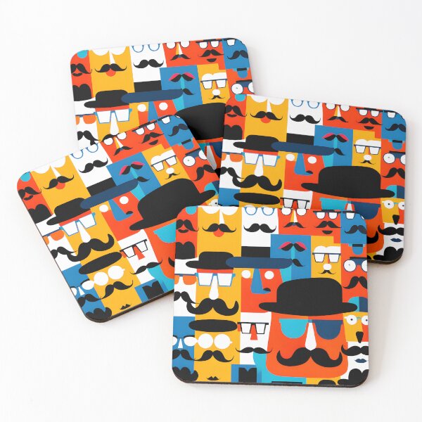 Item preview, Hats and Moustaches  designed and sold by Vibranta Studio.