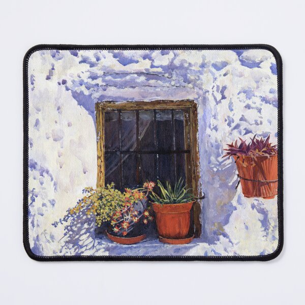Item preview, Old Window With Flower Pots designed and sold by Margaret Merry.