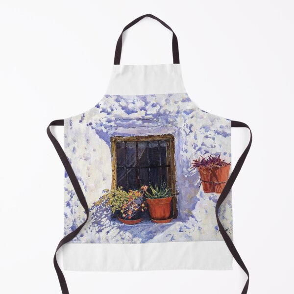 Aperçu de l'œuvre Vieille fenêtre avec pots de fleurs créée et vendue par Margaret Merry.