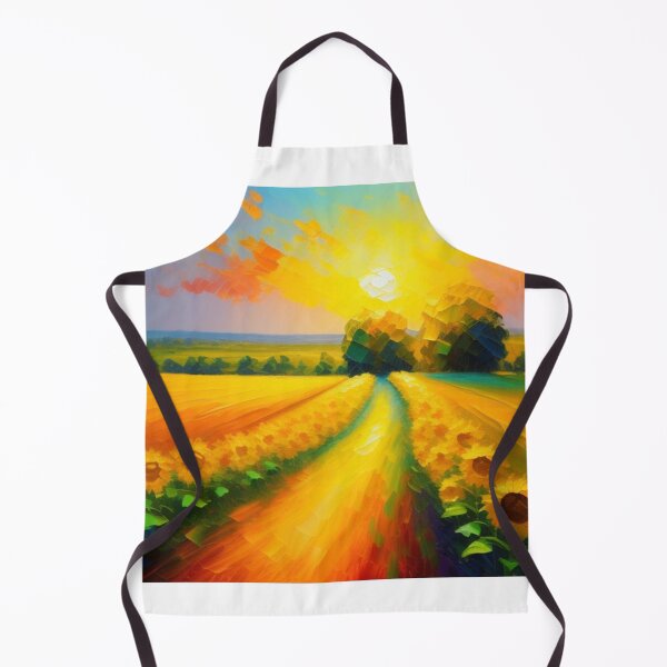 Item preview, Sunflower field impressionist style designed and sold by osiantis.