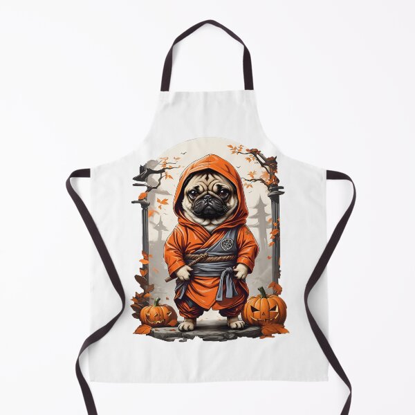Item preview, Halloween Ninja Pug designed and sold by WildPugShop.